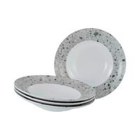 Set Krožnikov Za Testenine Stone Florenz, 4-Delni - siva/bela, Basics, keramika (27cm) - Creatable