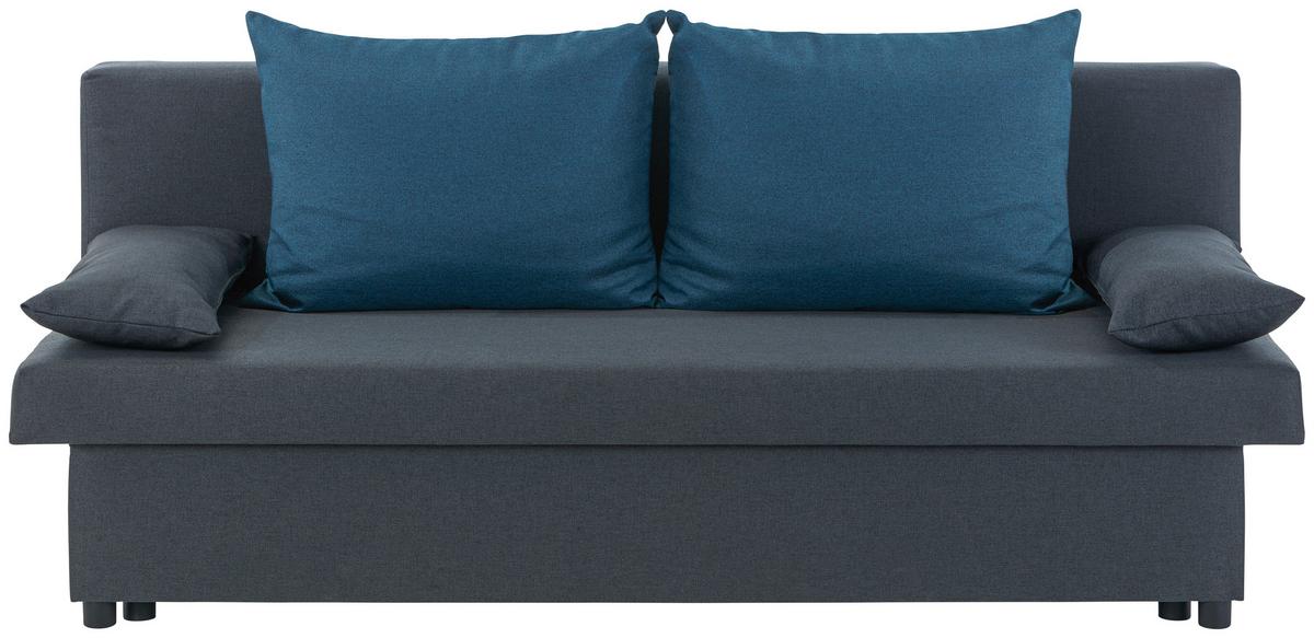 Zofa S Posteljno Funkcijo Neo, Temno Siva - modra/temno siva, Basics, kovina/umetna masa (192/82cm) - Mömax