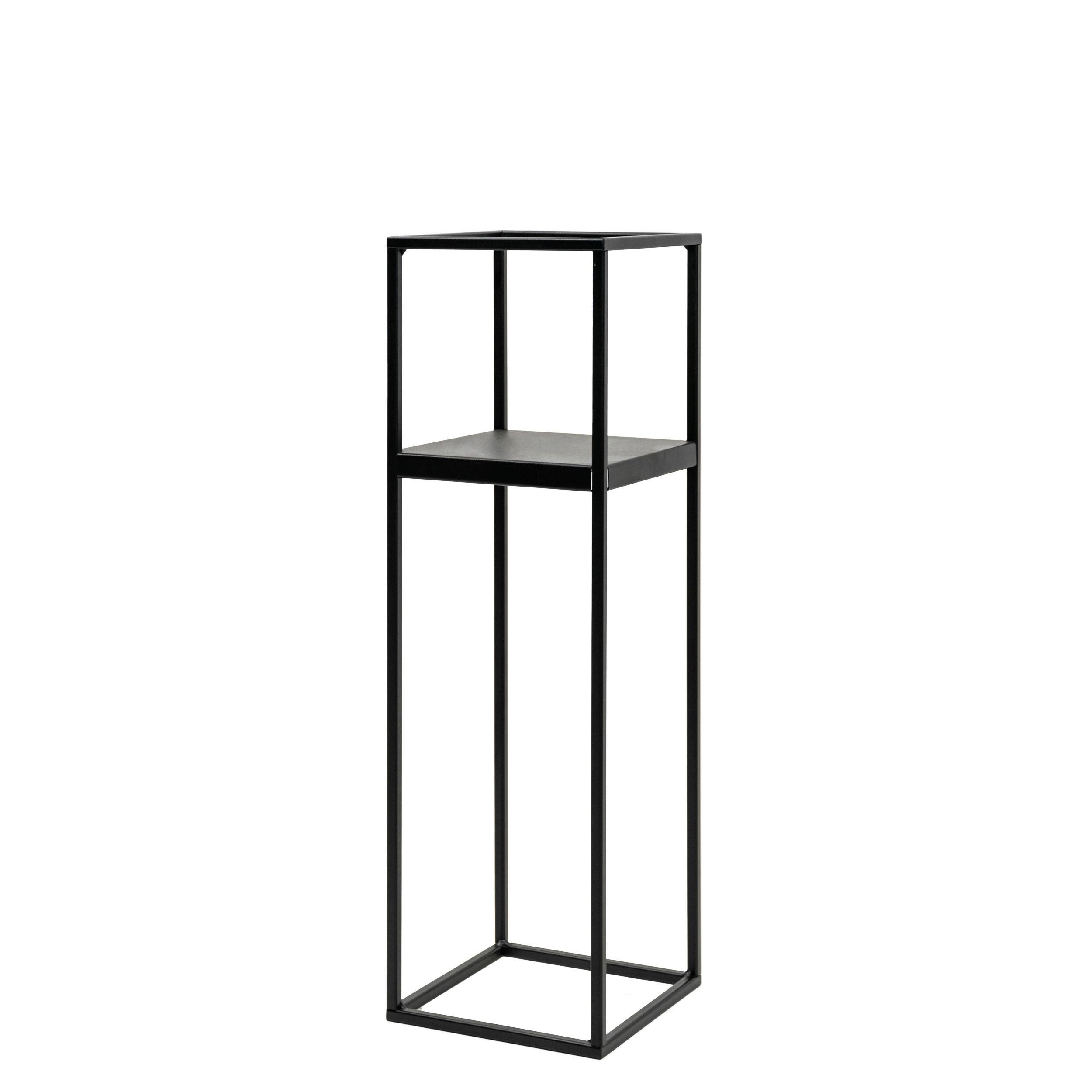 Blumenständer Schwarz - Schwarz, Basics, Metall (19/62/19cm)