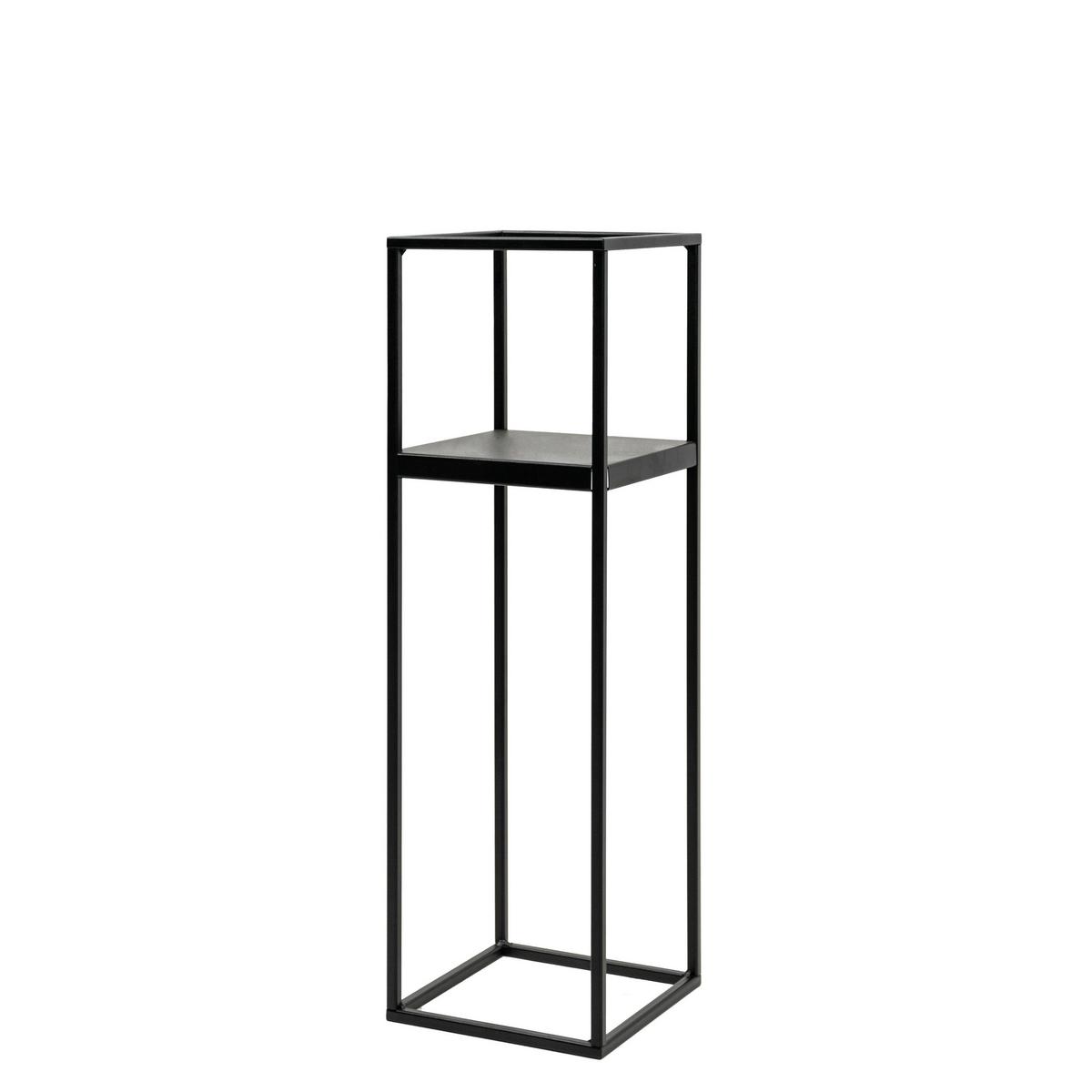 Blumenständer Schwarz - Schwarz, Basics, Metall (19/62/19cm)