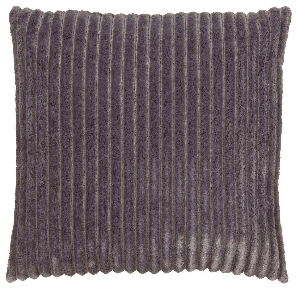Ukrasni Jastuk Cordi 45x45cm - siva, Konvencionalno, tekstil (45/45cm) - Modern Living