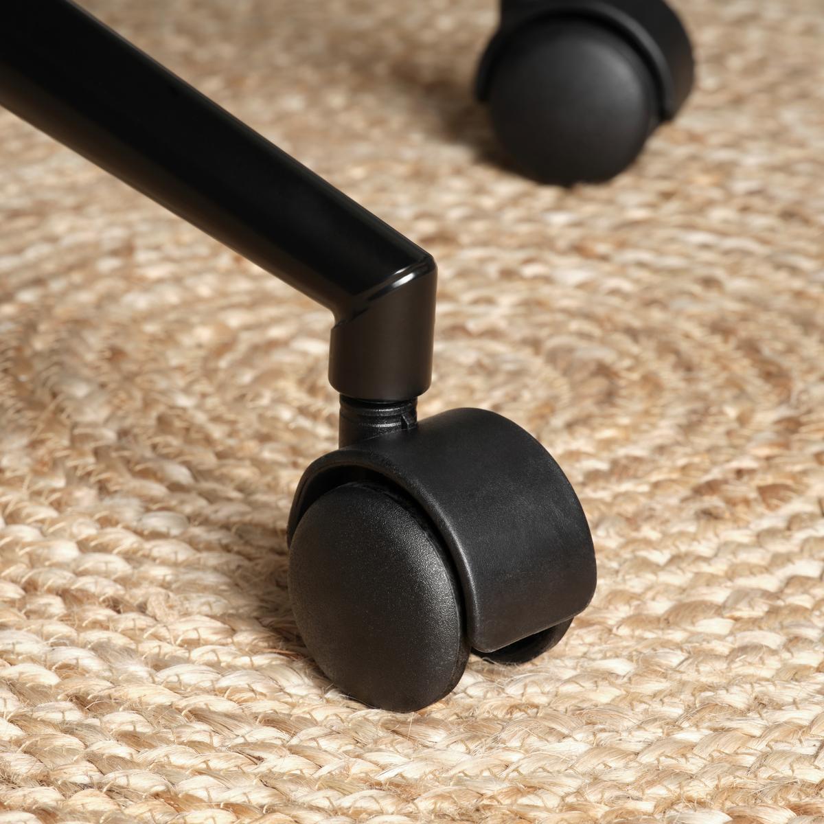 Drehstuhl in Grau - Schwarz/Grau, Romantik / Landhaus, Holz/Kunststoff (65/89-99/63cm) - Zandiara