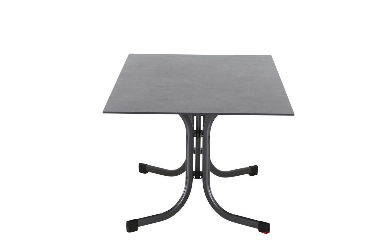 GARTENKLAPPTISCH K95703 - Anthrazit, KONVENTIONELL, Holzwerkstoff/Kunststoff (160/90/71cm) - Siena Garden