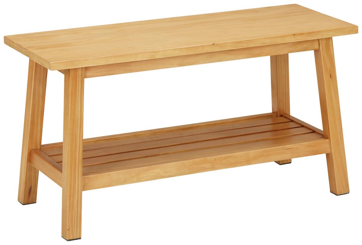 Mehrzweckbank Jules in Naturfarben - Naturfarben, Romantik / Landhaus, Holz (90/48/35cm) - Zandiara