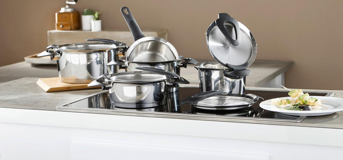 ZESTAW GARNKÓW 1611805000 FISSLER - kolor srebrny, Basics, metal - Fissler