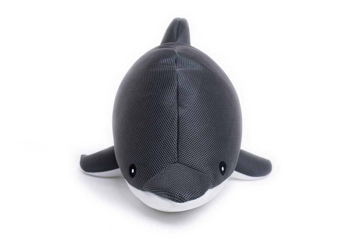 Schwimmtier Delfin Dunkelgrau - Dunkelgrau, KONVENTIONELL, Textil (40/102/36cm)
