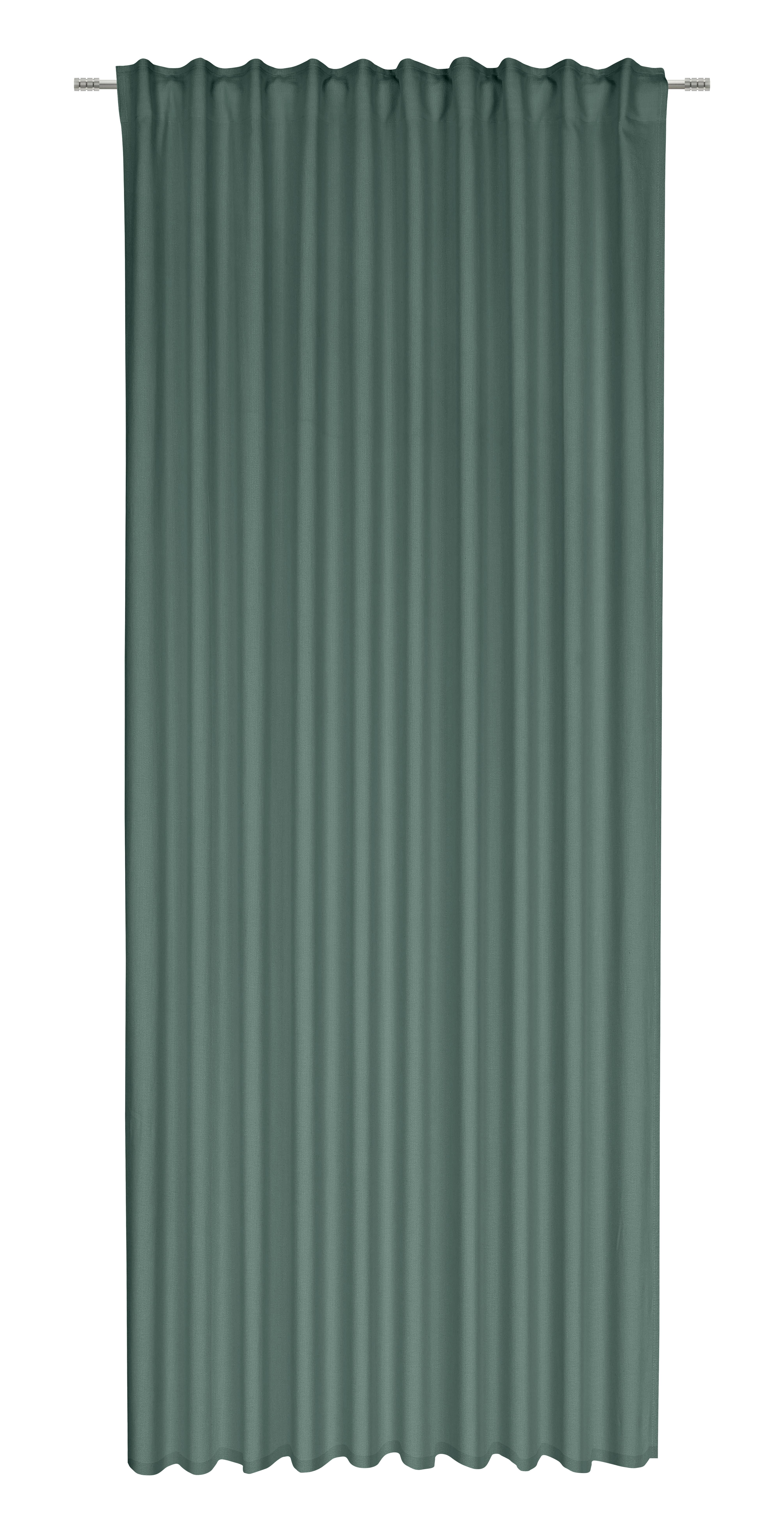 Fertigvorhang Sila in Grün ca. 140x255cm - Grün, MODERN, Textil (140/255cm) - Modern Living