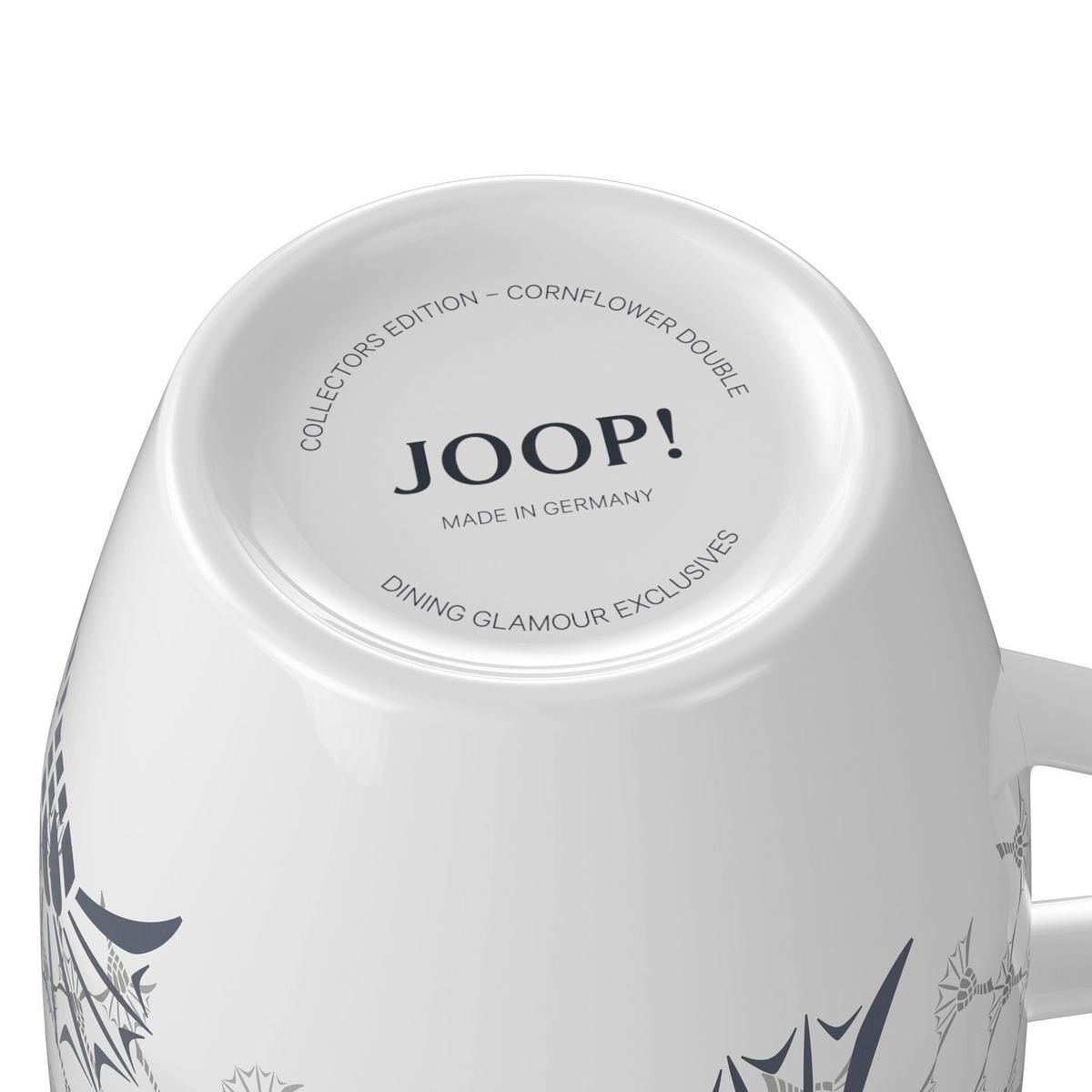 KUBEK DO KAWY 522133-28680 JOOP! - kolor srebrny/niebieski, Design, ceramika (8,5/8,5/9,5cm) - Joop!