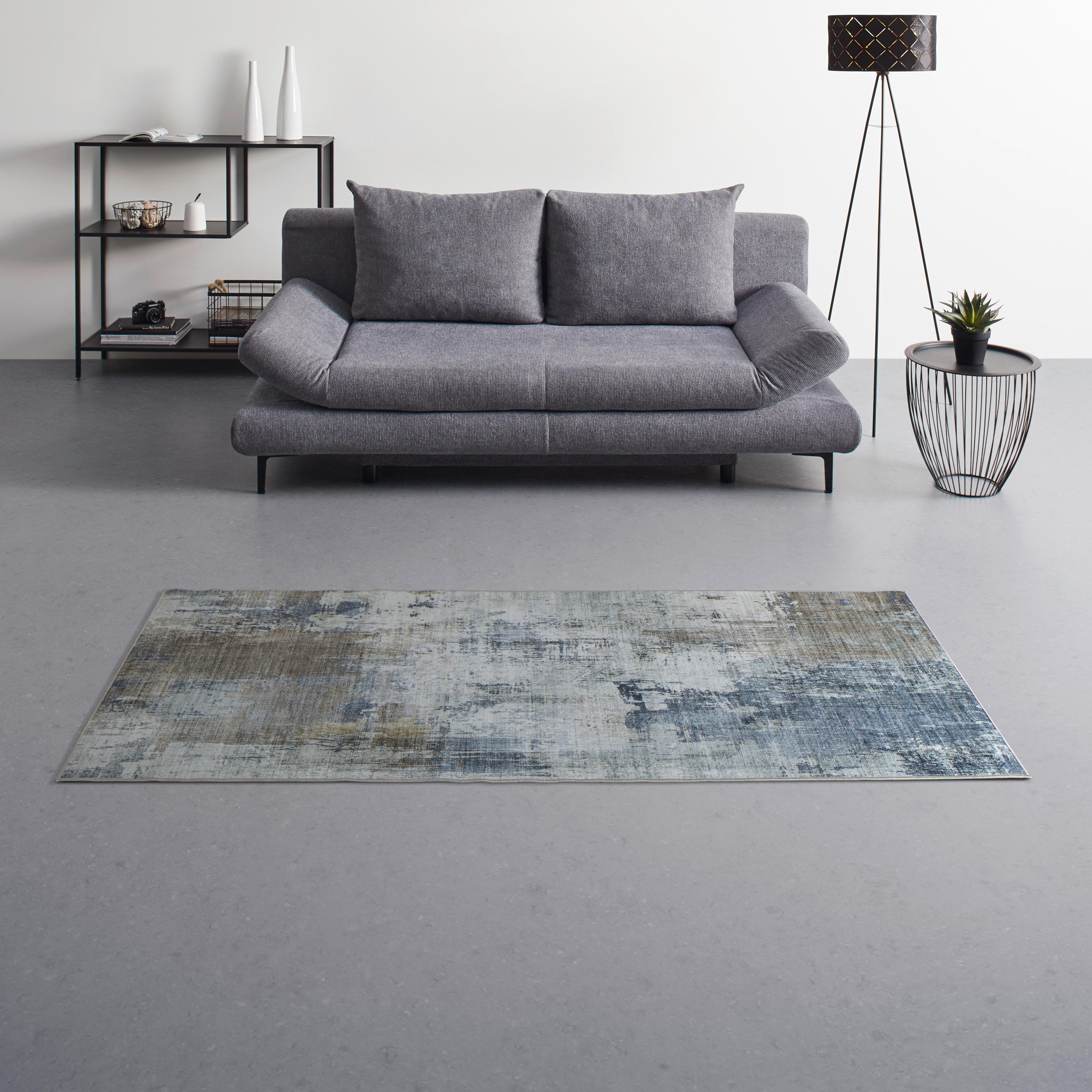 FLATVÄVD MATTA BRUCE 1 - ljusgrön/terrakotta, Modern, plast (80/200cm) - Mömax