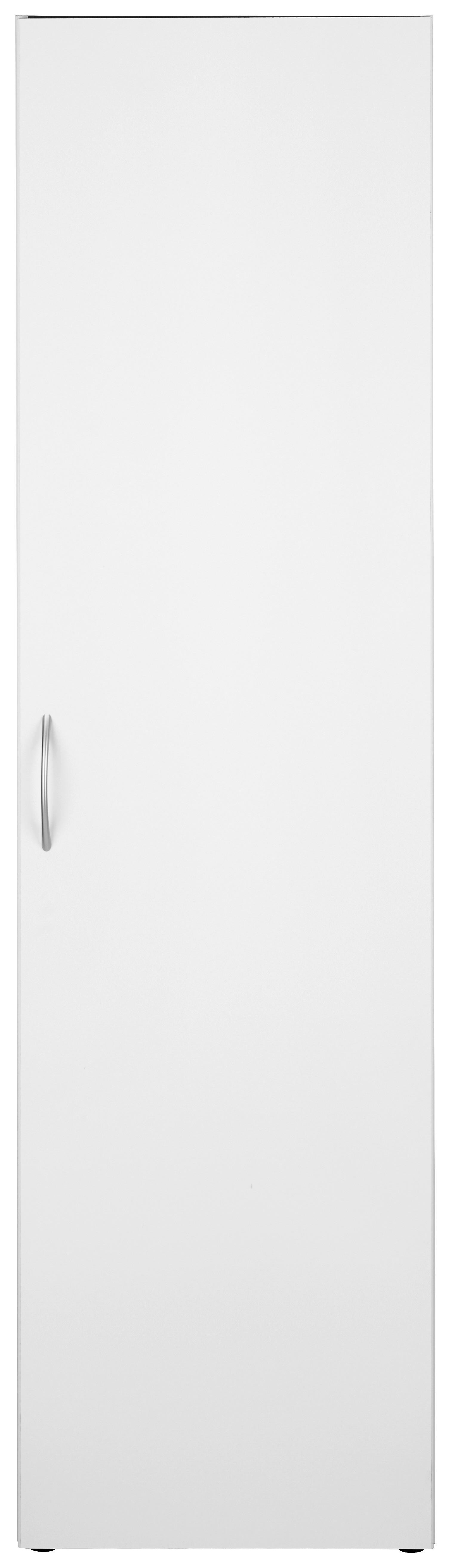 Mehrzweckschrank in Weiß - Alufarben/Weiß, Holzwerkstoff/Kunststoff (50/185/40cm) - Modern Living