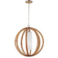Viseća Svjetiljka Allier - Natur, staklo/drvo (66/87.6cm) - Elstead Lighting