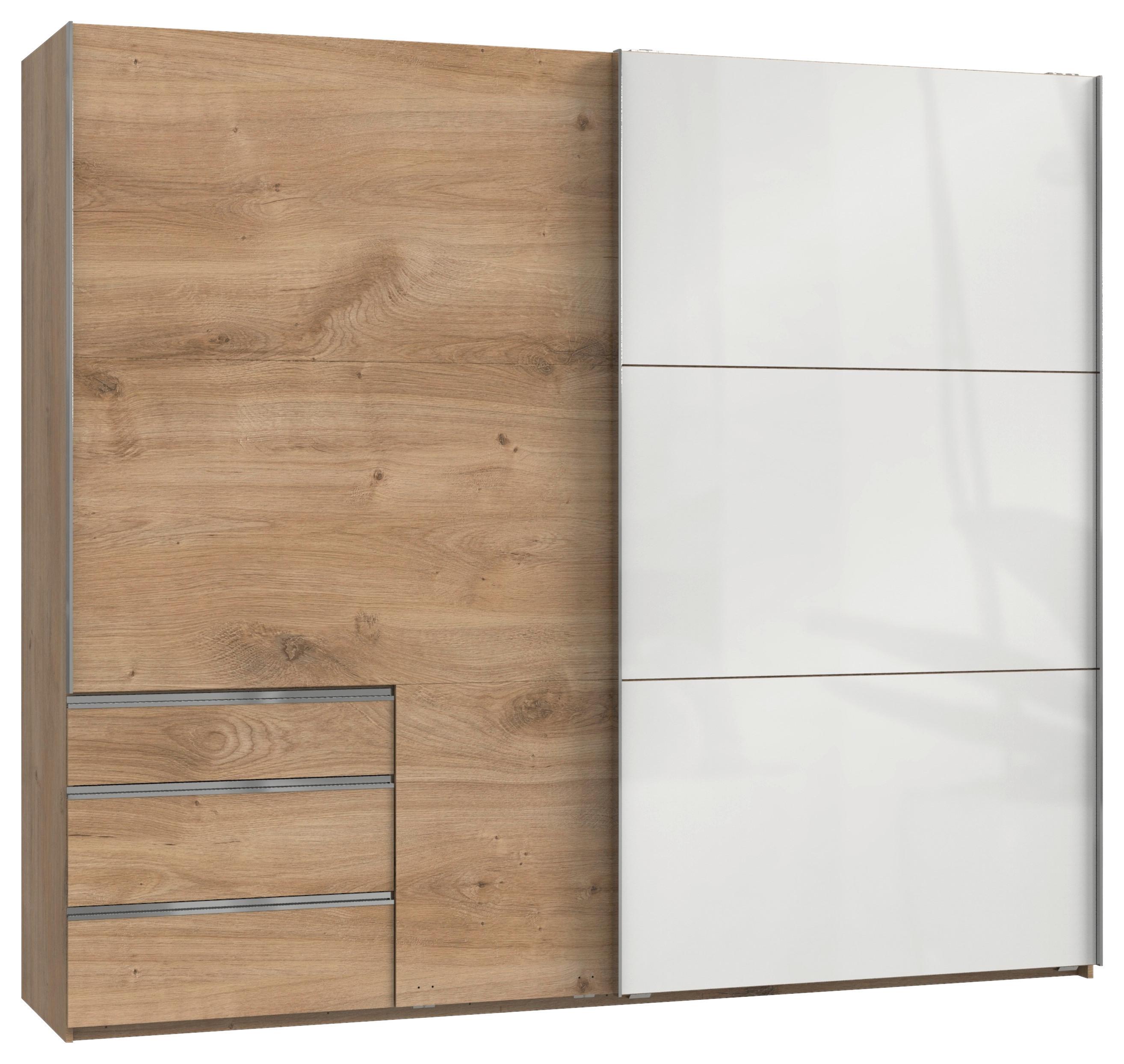 Ormar S Kliznim Vratima Level 36c - bijela/boje hrasta, Moderno, drvni materijal (250/216/65cm) - Modern Living