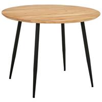STÓŁ DO JADALNI MALLORCA -EXKLUSIV- - kolor akacjowy/czarny, Lifestyle, metal/drewno (100/100/76cm) - Stylife