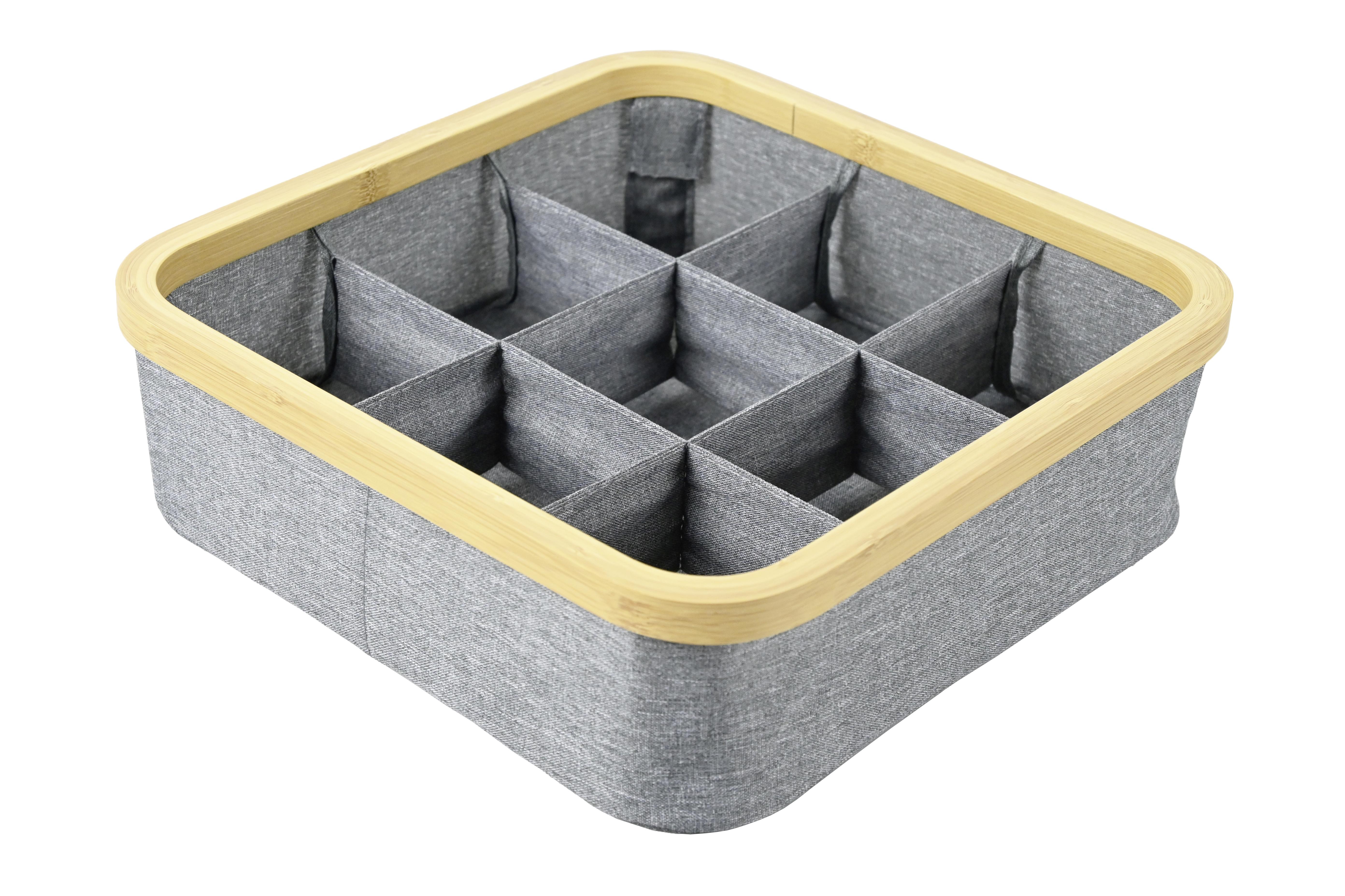 Aufbewahrungsbox Simply Storage in Grau - Grau, MODERN, Karton/Holz (30/30/9cm) - Premium Living