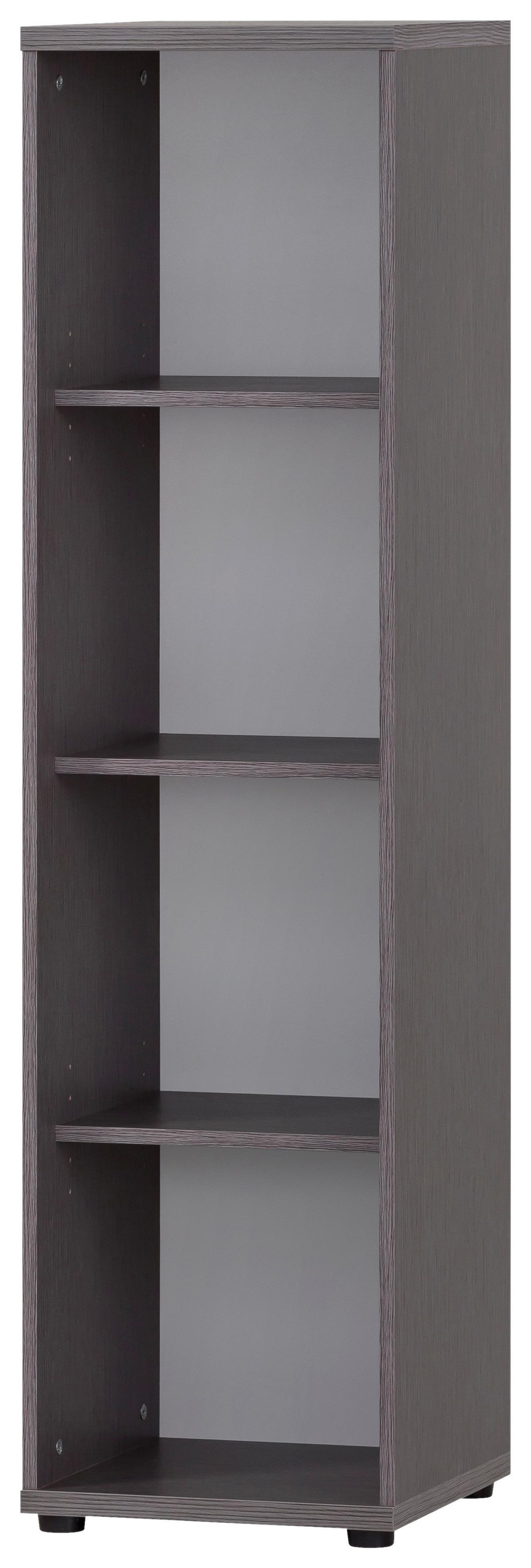 Aktenregal 4850 Grau - Schwarz/Grau, MODERN, Holzwerkstoff/Kunststoff (93,3/152,8/39,5cm) - MID.YOU