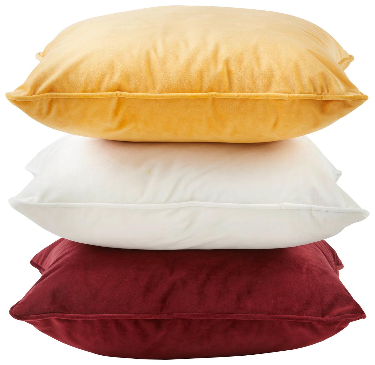 Zierkissen Viola in Rot ca. 45x45cm - Rot, KONVENTIONELL, Textil (45/45cm) - Premium Living