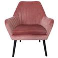 Sessel in Rosa - Schwarz/Rosa, MODERN, Holz/Textil (72/84/70cm) - Modern Living Sessel in Rosa - Schwarz/Rosa, MODERN, Holz/Textil (72/84/70cm) - Modern Living