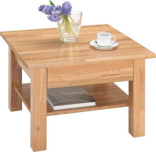 STOLIK KAWOWY KAPSTADT - kolor bukowy, Design, drewno (70/70/45cm) - Linea Natura