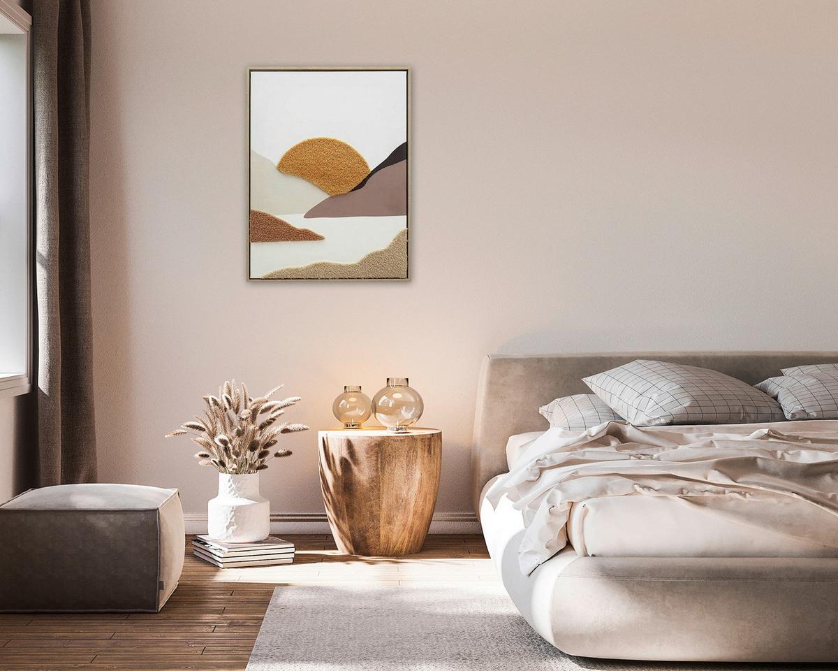 Keilrahmenbild Mike in Multicolor ca. 45x60x2,3cm - Beige/Schwarz, MODERN, Holzwerkstoff/Kunststoff (45/60/2,3cm) - Mömax