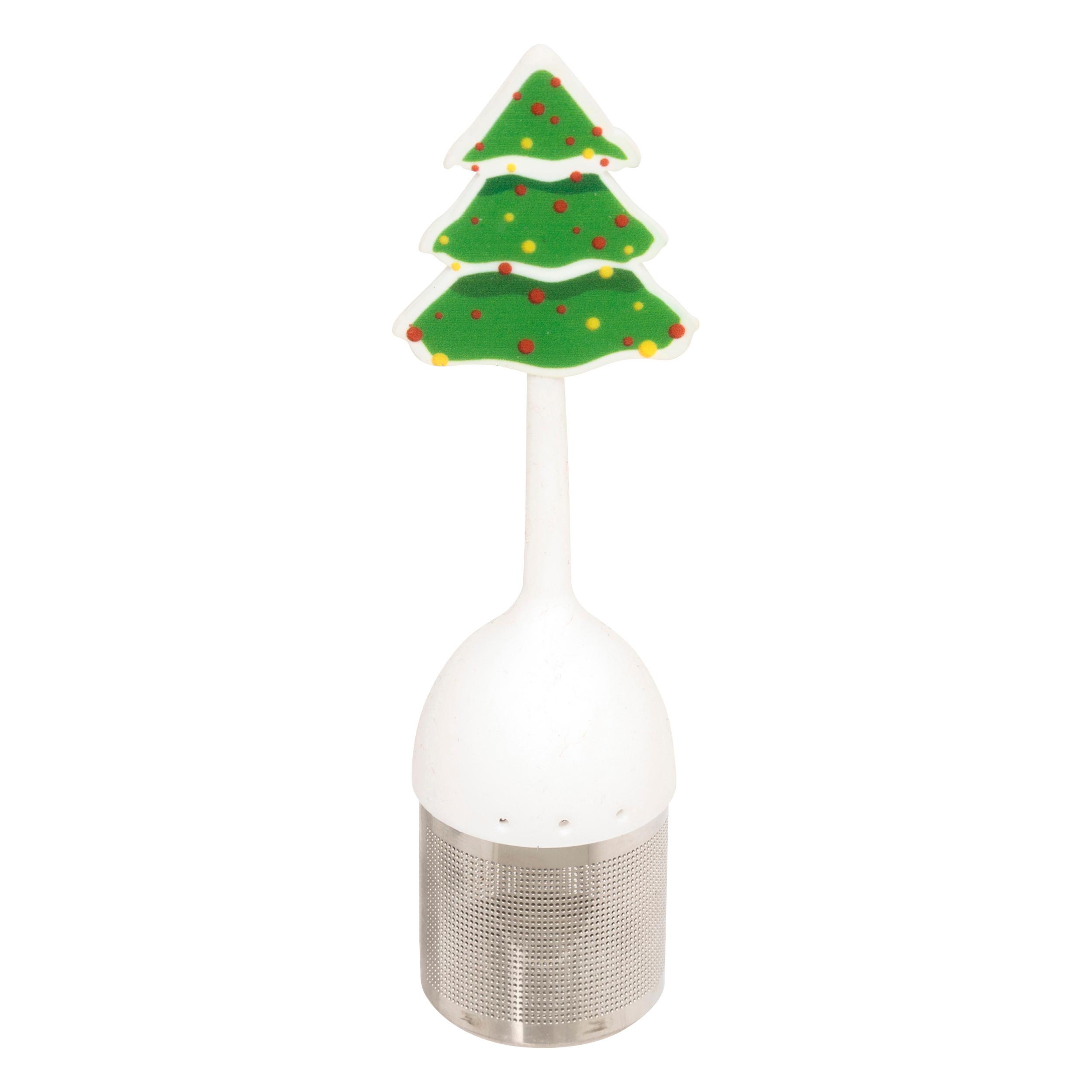 Strecurătoare pentru ceai Xmas - verde/roșu, Konventionell, plastic/metal (4/15,7cm)