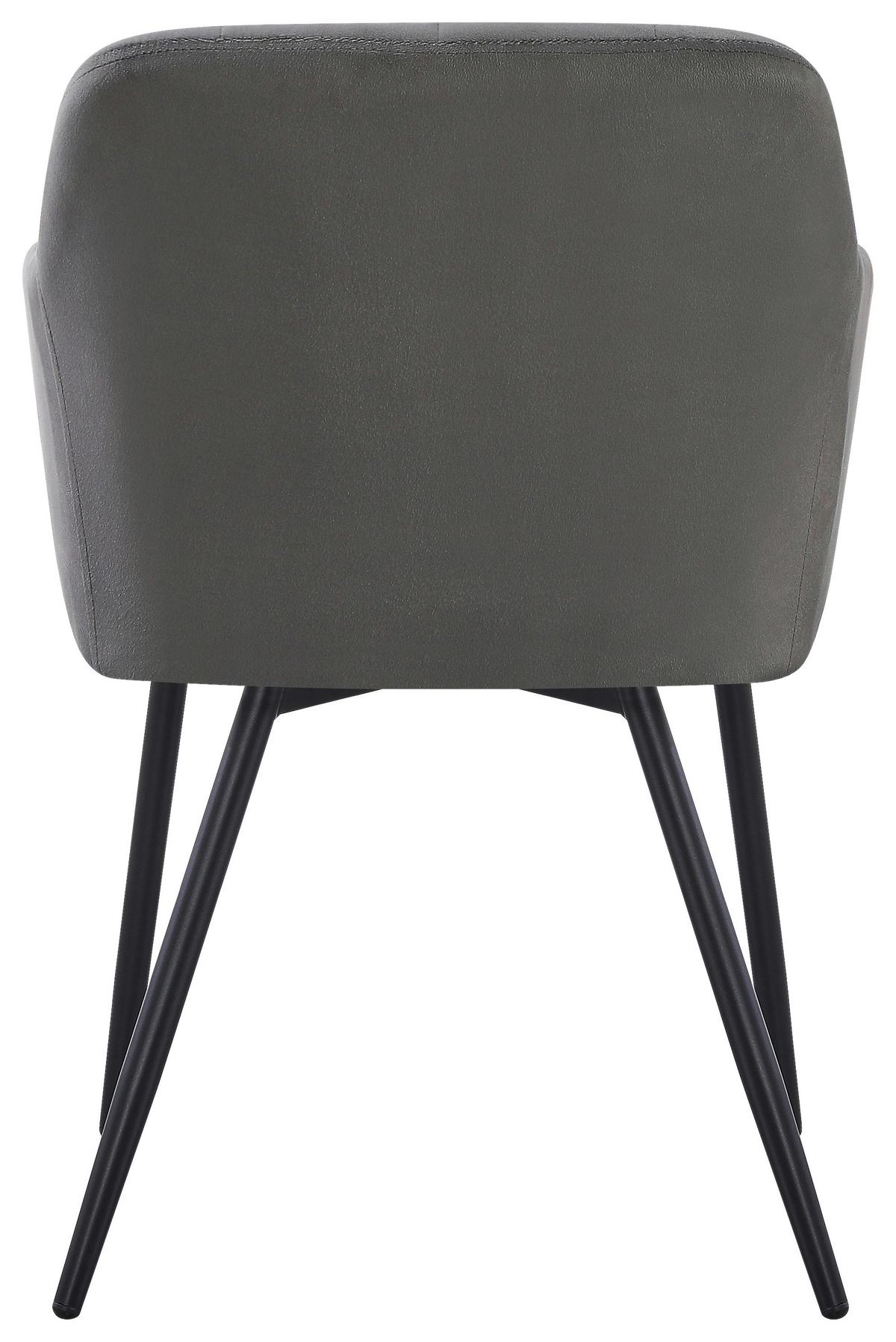 Scaun cu brate JENKE - antracit/negru, Konventionell, metal/textil (56/82/62cm) - Based