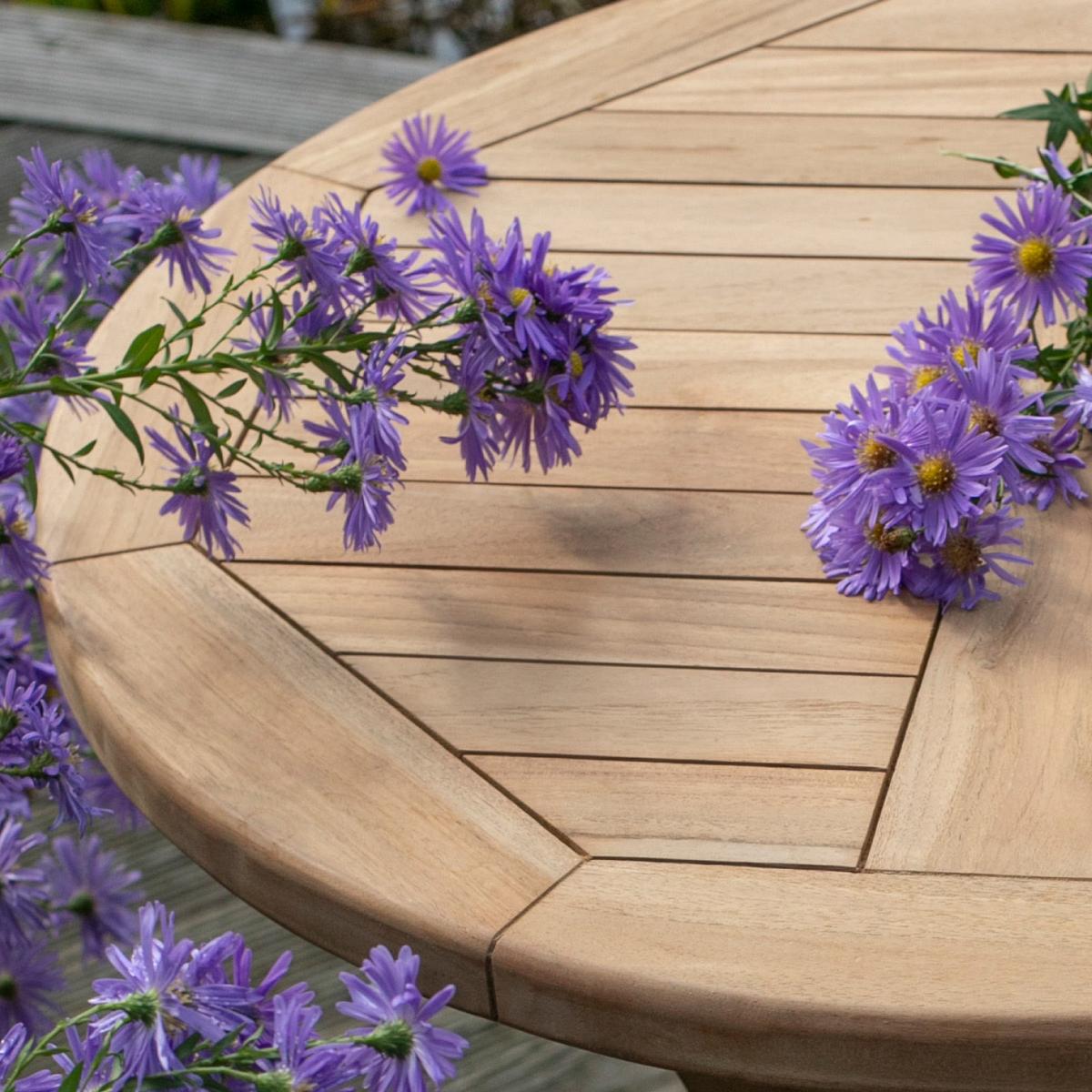 Gartenklapptisch Woodie ca. 70x75 cm Teak massiv - Teakfarben, Basics, Holz (70/70/75cm) - Gardenson