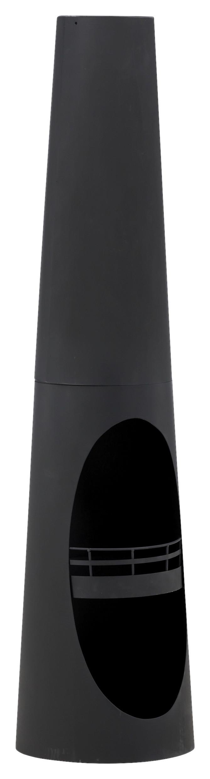 Feuerstelle Bastian ca. 33x135x33 cm Schwarz - Schwarz, KONVENTIONELL, Metall (33/135/33cm) - Gardenson