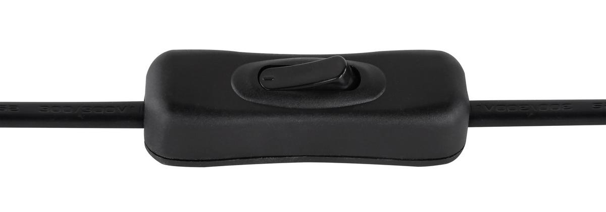 LED-Tischleuchte Juna max. 3,5 Watt - Schwarz/Grau, Design, Glas/Metall (24/19/48cm) - Globo