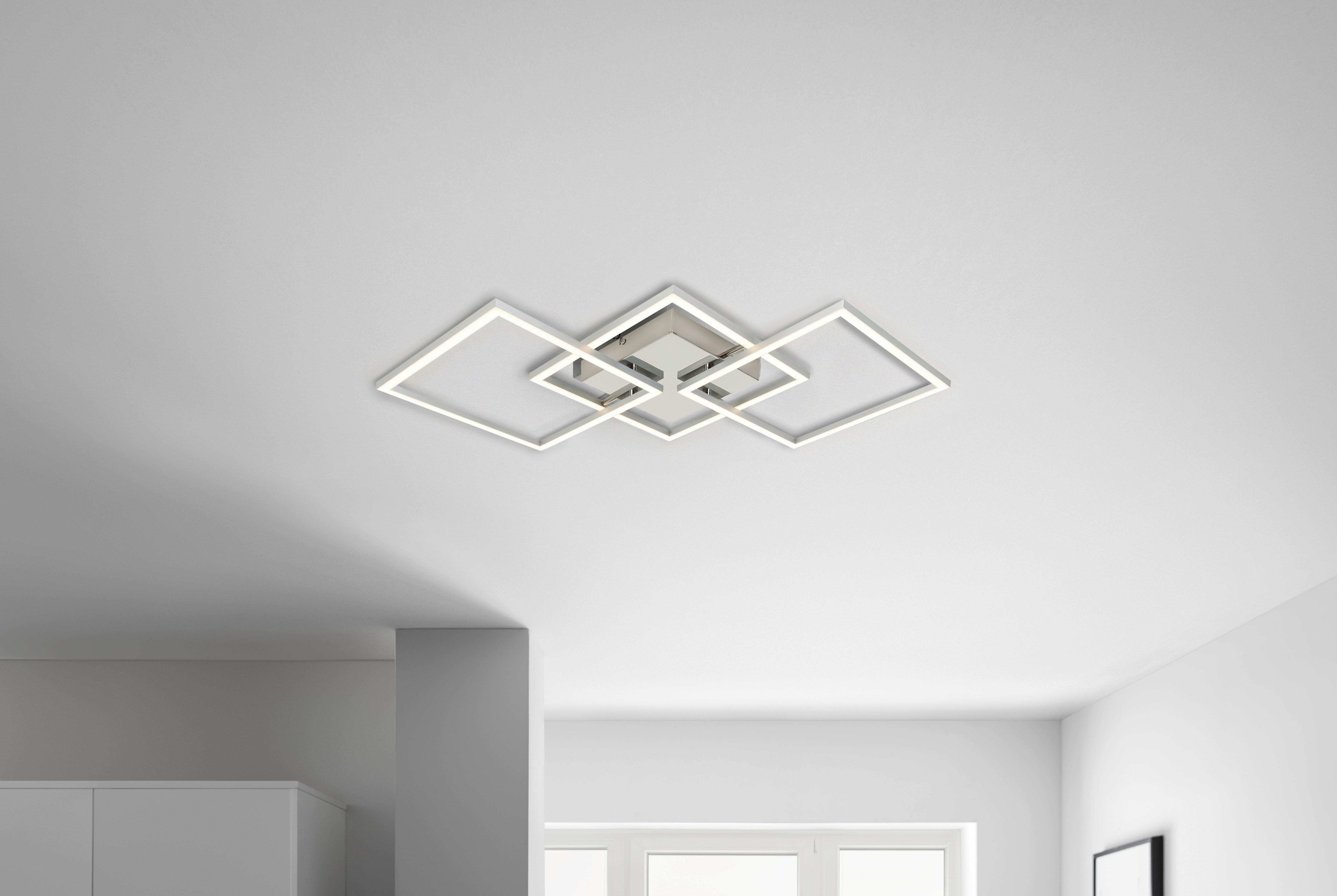 LED-TAKLAMPA OLPÜ -TOP- - aluminiumfärg, Modern, metall/plast (72,4/35,4/5,2cm) - Modern Living