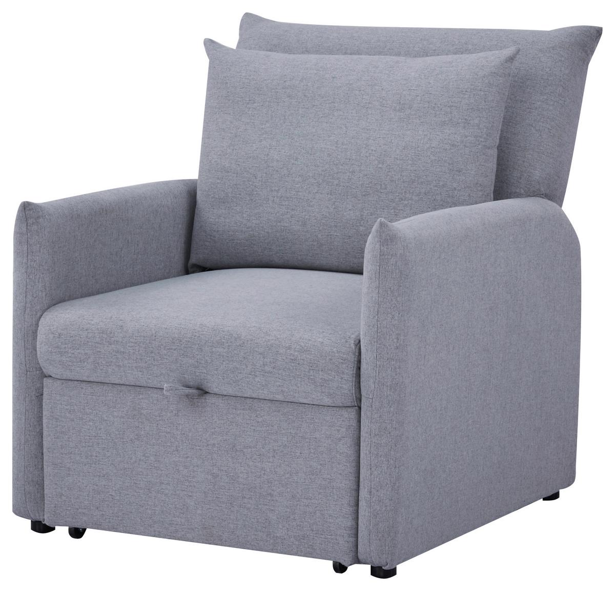 Fotoliu extensibil CELINE - gri, Modern, lemn/textil (84/97/102cm) - Mömax