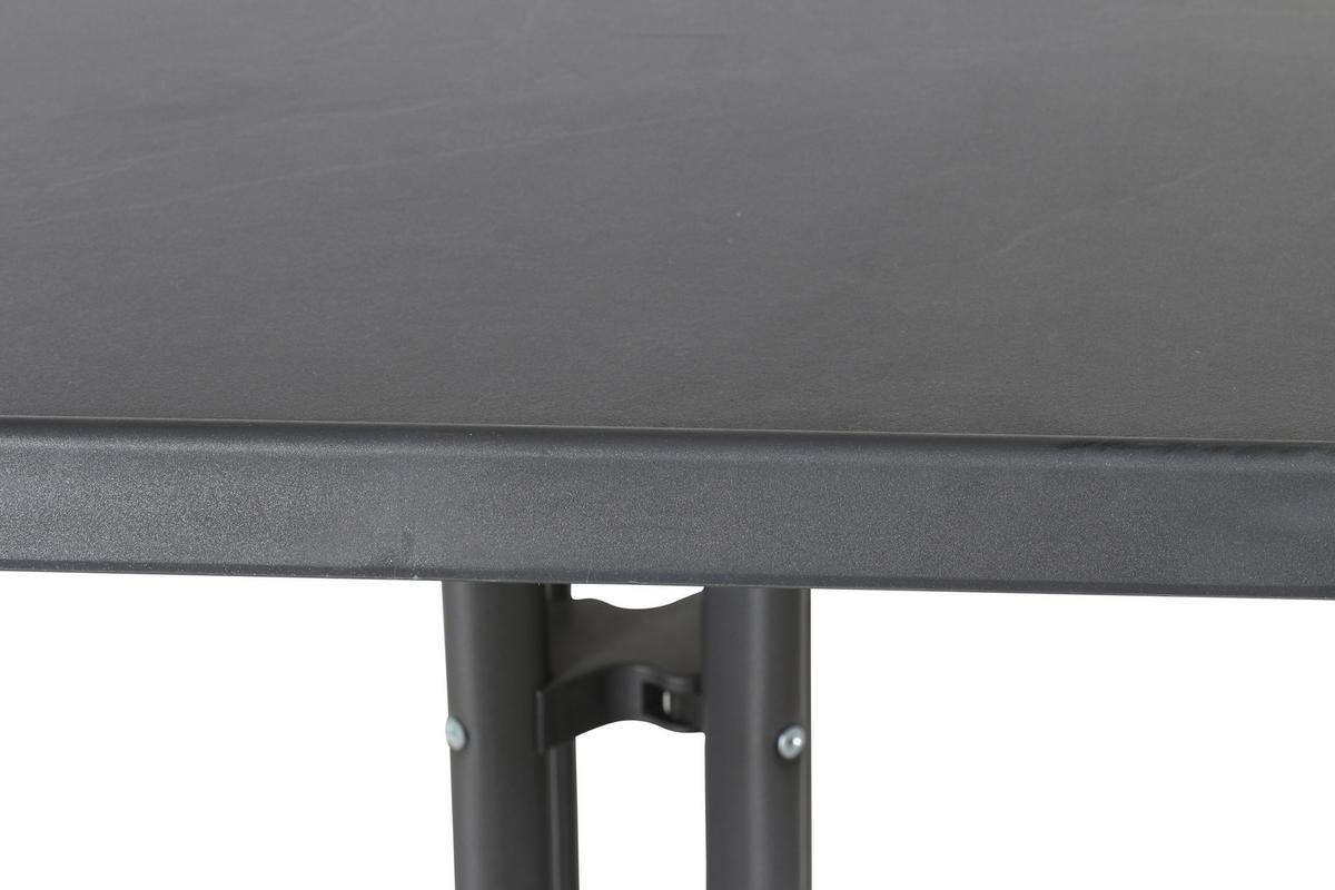 GARTENTISCH 487962 - Grau, MODERN, Holzwerkstoff/Metall (70/70/72cm) - Sieger