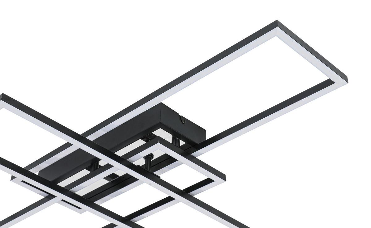 LAMPA SUFITOWA ELISE - czarny/kolor chromowy, Trend, tworzywo sztuczne/metal (82,5/55/8cm) - Novel