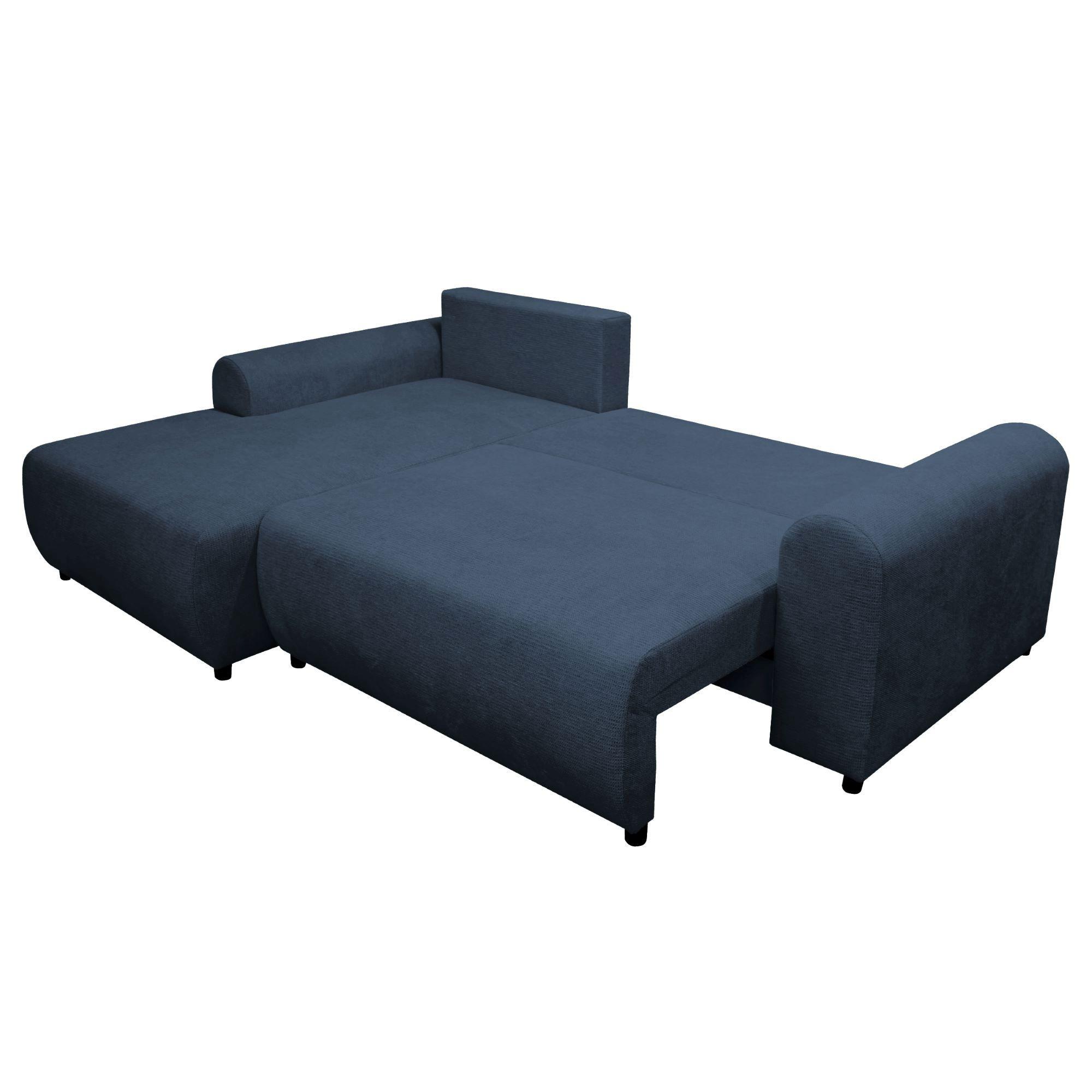 Kutna Garnitura Velo - plava, Moderno (160/90/250cm) - Modern Living