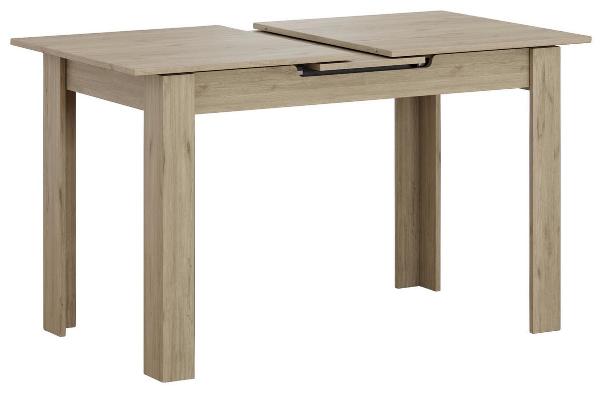 Ausziehtisch Andorra Eiche Artisan - Eiche Artisan, MODERN, Holzwerkstoff (120-150/70/75cm) - Mömax