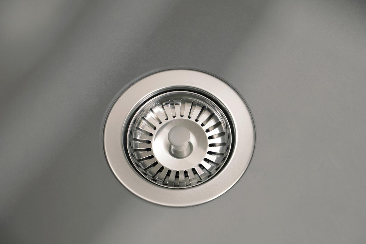 Spüle Respekta Denver 100X501BG Grau - Grau, Trend, Glas/Kunststoff (100/19,8/50cm) - Respekta