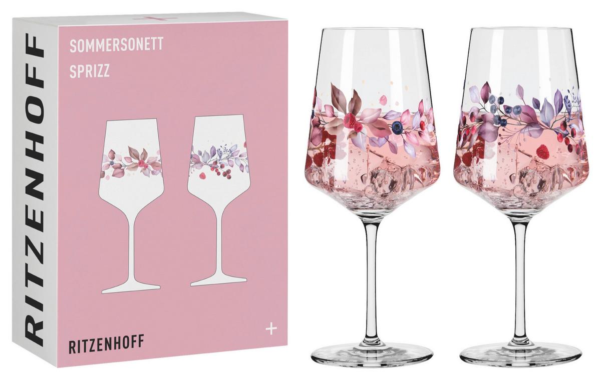 KIELISZEK DO SZPRYCERA 6011002 SOMMERSONETT SPRIZZ - jaskrawy róż/czerwony, Lifestyle, szkło (544ml) - Ritzenhoff