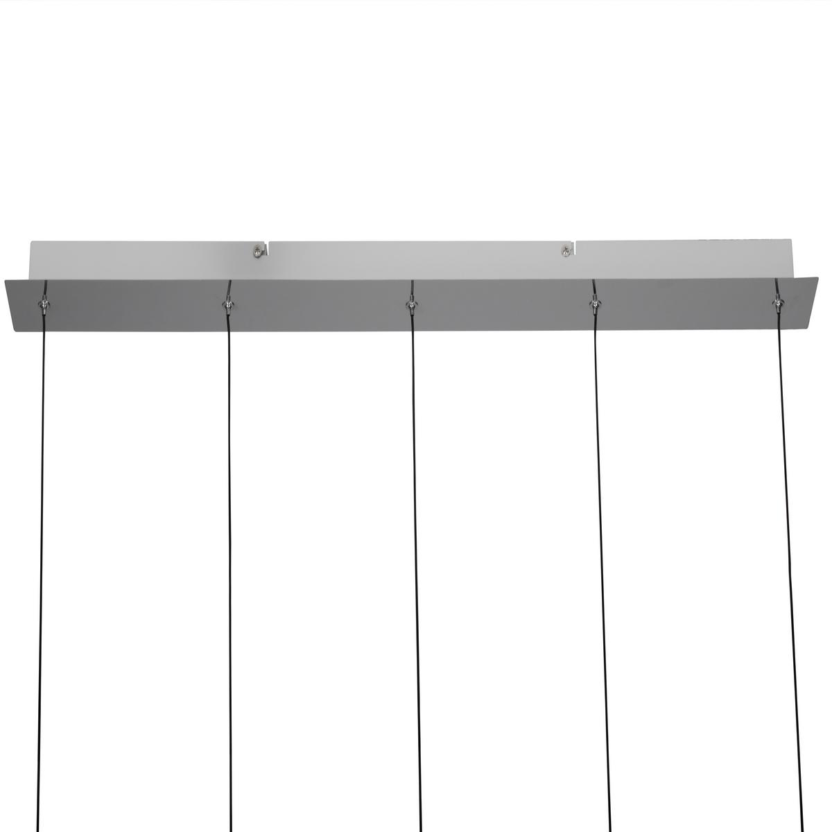 LAMPA WISZĄCA LED TURIN - czarny, Design, metal/szkło (92/8,5/150cm) - Ambiente