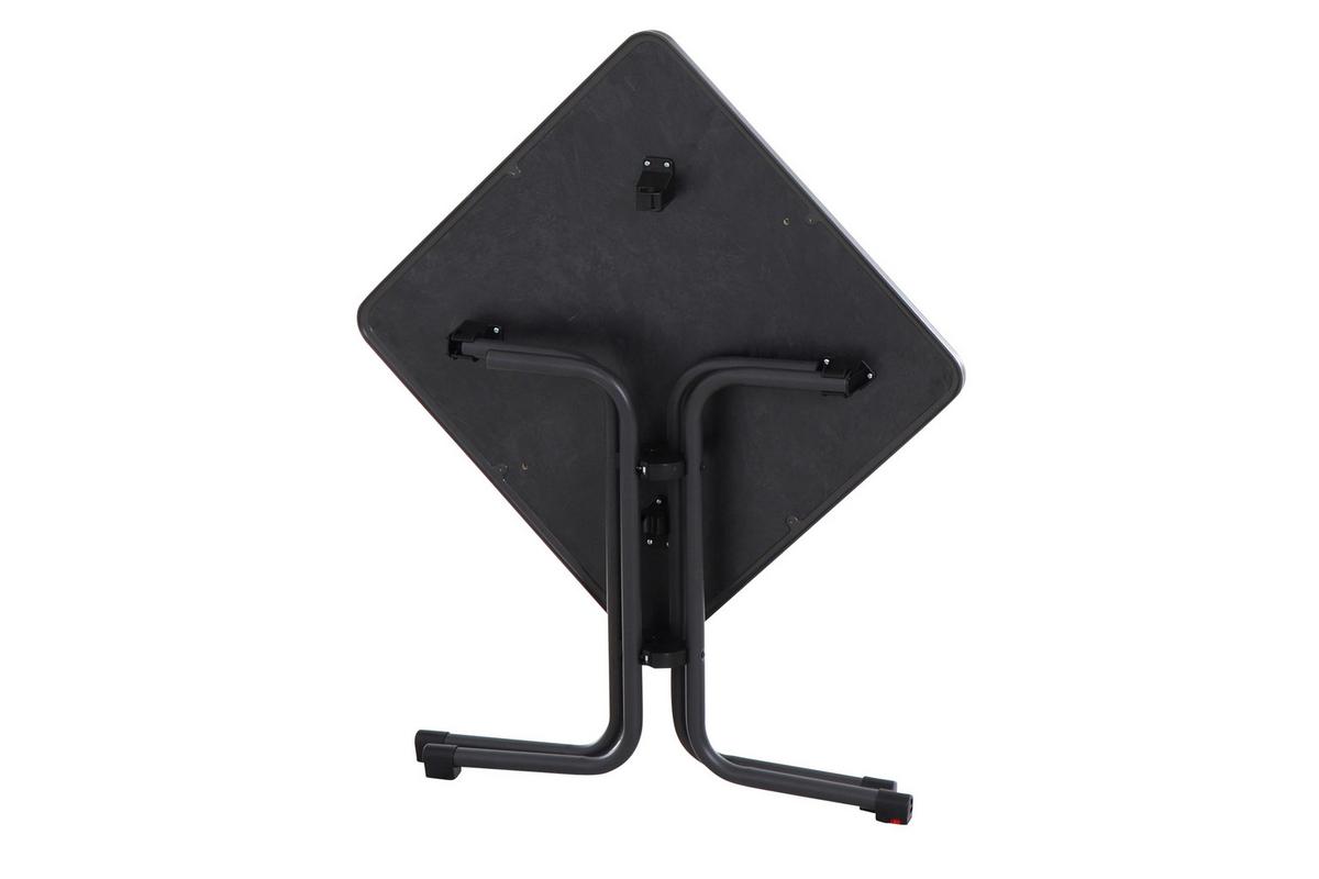 Siena Garden Gartenklapptisch ca.70x70x71cm Anthrazit - Anthrazit, KONVENTIONELL, Holzwerkstoff/Metall (70/70/71cm) - Siena Garden