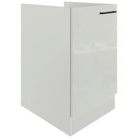 Spodnja Omarica Za Korito Levi, Svetlo Siva, Š. 50 Cm - črna/siva, Moderno, kovina/leseni material (50/82/60cm) - FlexWell