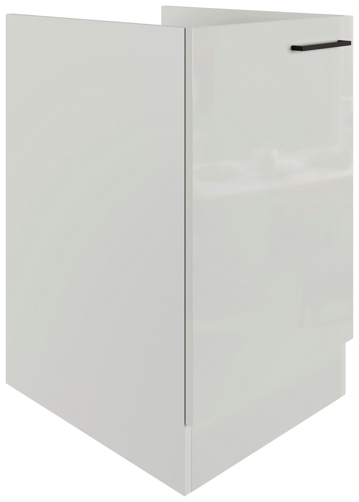 Spodnja Omarica Za Korito Levi, Svetlo Siva, Š. 50 Cm - črna/siva, Moderno, kovina/leseni material (50/82/60cm) - FlexWell