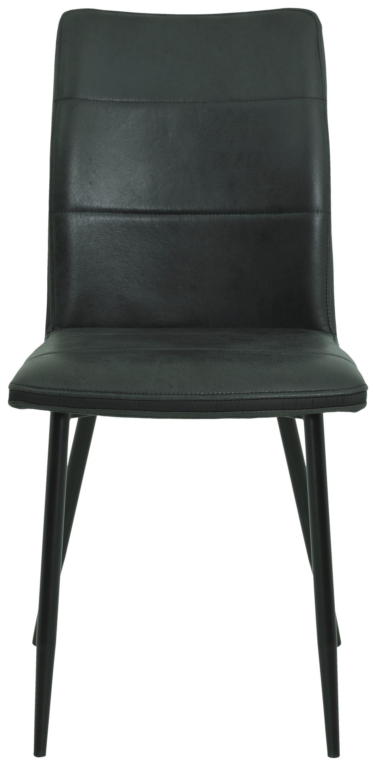 STUHL-SET Caroline S Anthrazit - Anthrazit/Schwarz, MODERN, Textil/Metall (44/87/57cm) - MID.YOU