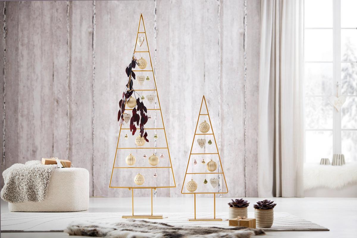Christbaumkugel-Set Miracle in Goldfarben, 12 Stück - Goldfarben, Glas/Textil (8cm) - Mömax