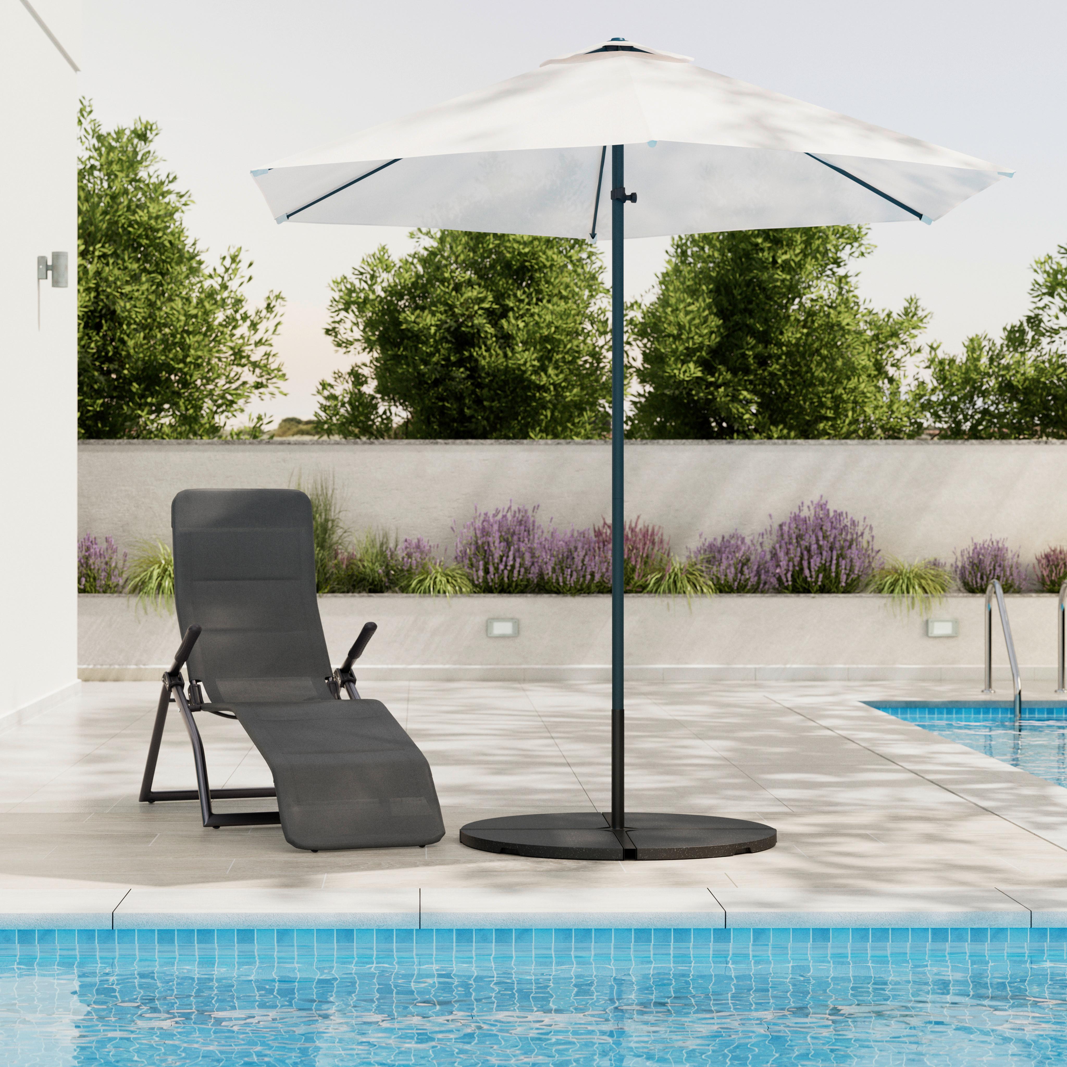 Sonnenschirm Martina Beige ca. 270x230cm - Beige/Anthrazit, Basics, Kunststoff/Textil (270/230cm) - Mömax