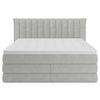 Boxspringbett Lina Hellgrau ca. 180x200cm - Hellgrau, KONVENTIONELL, Holz/Holzwerkstoff (180/200cm) - Premium Living