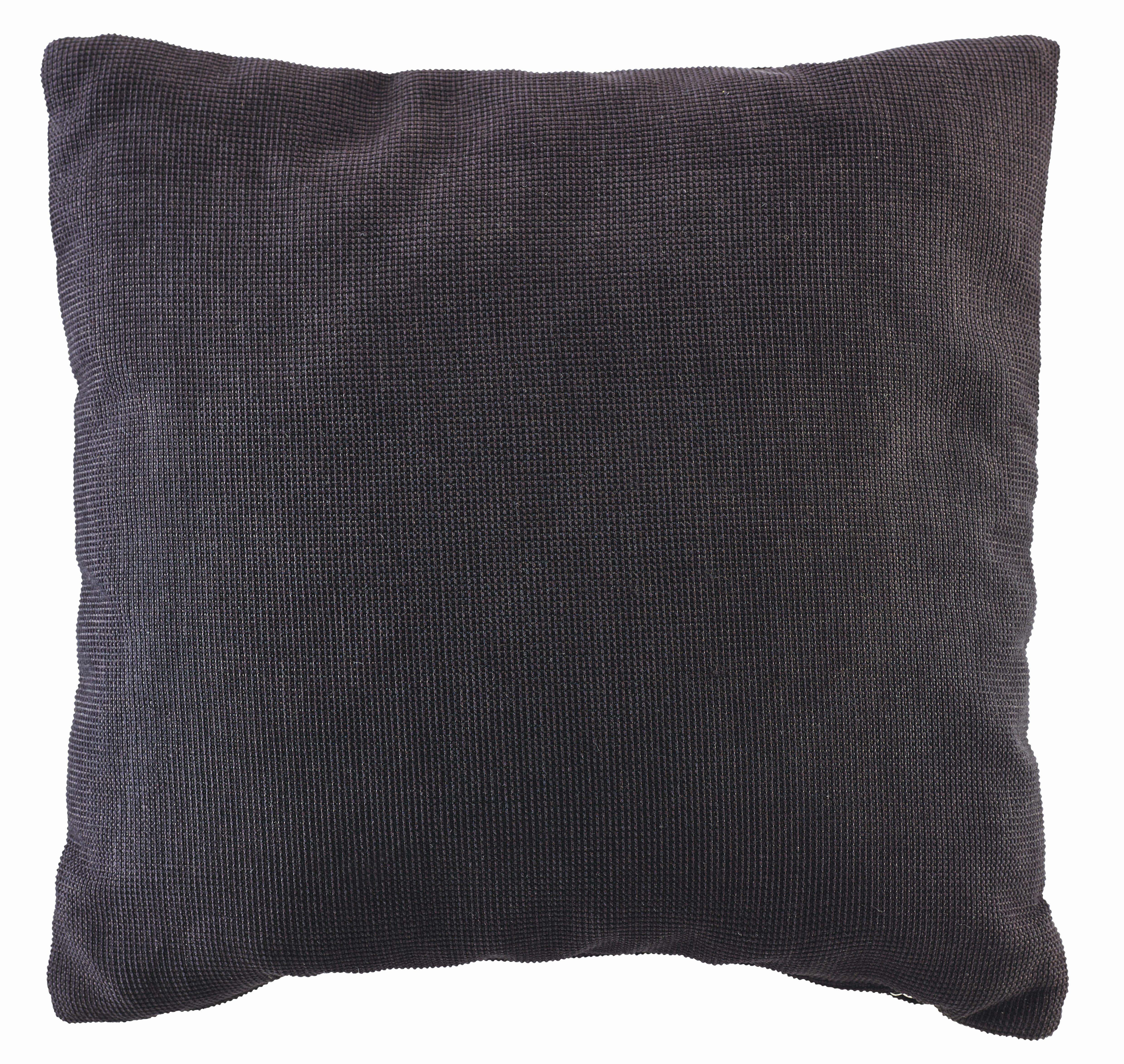 Sofakissen 38x38cm Schwarz - Schwarz, Konventionell, Textil (38/38cm) - Premium Living