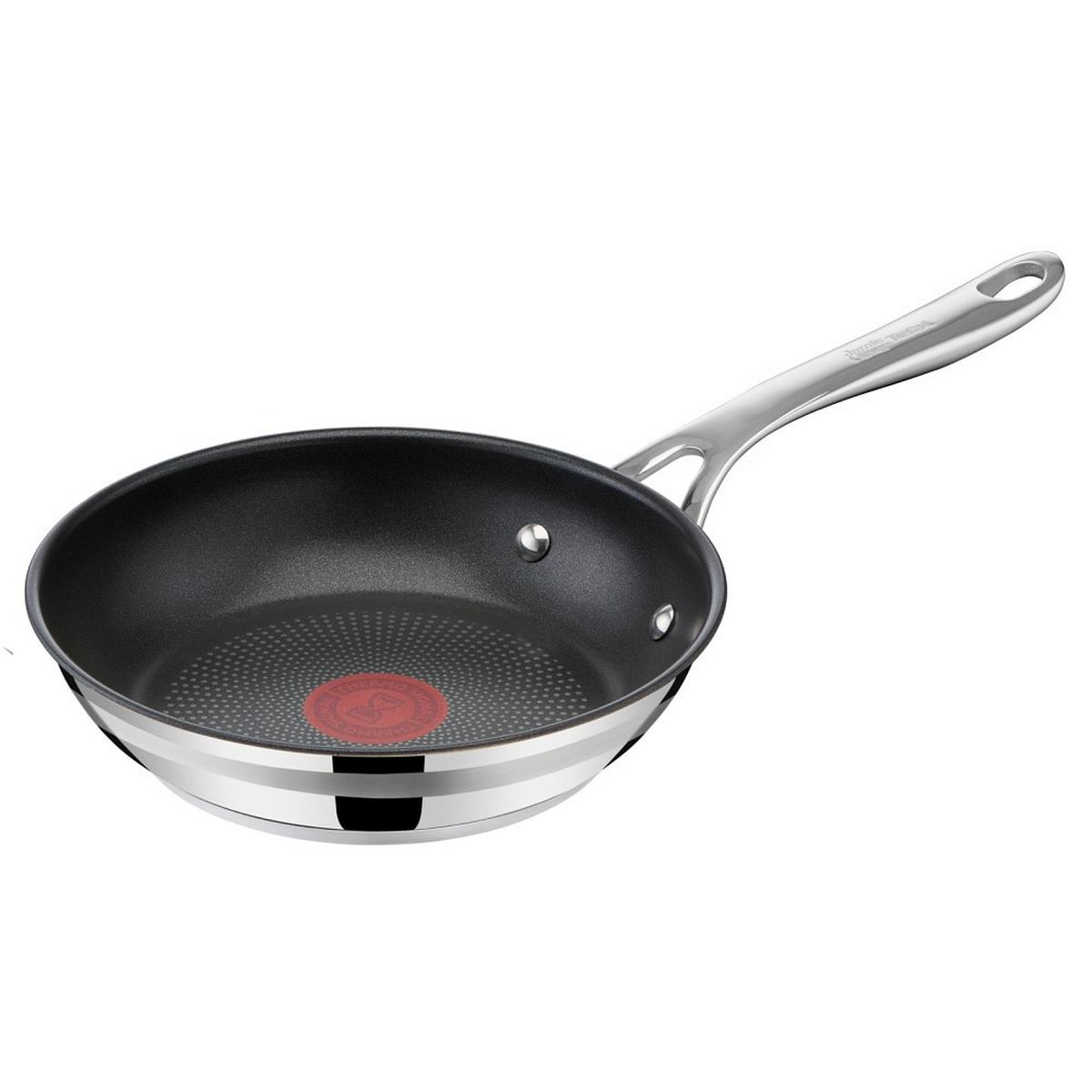 PATELNIA E31004 TEFAL - kolor chromowy, Basics, metal (24cm) - Tefal