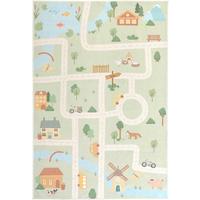 DYWAN DZIECIĘCY ECOVIA LIVING-KIDS8192 - szałwiowy/morela, Trend, tkanina (120/180cm) - Lindorug