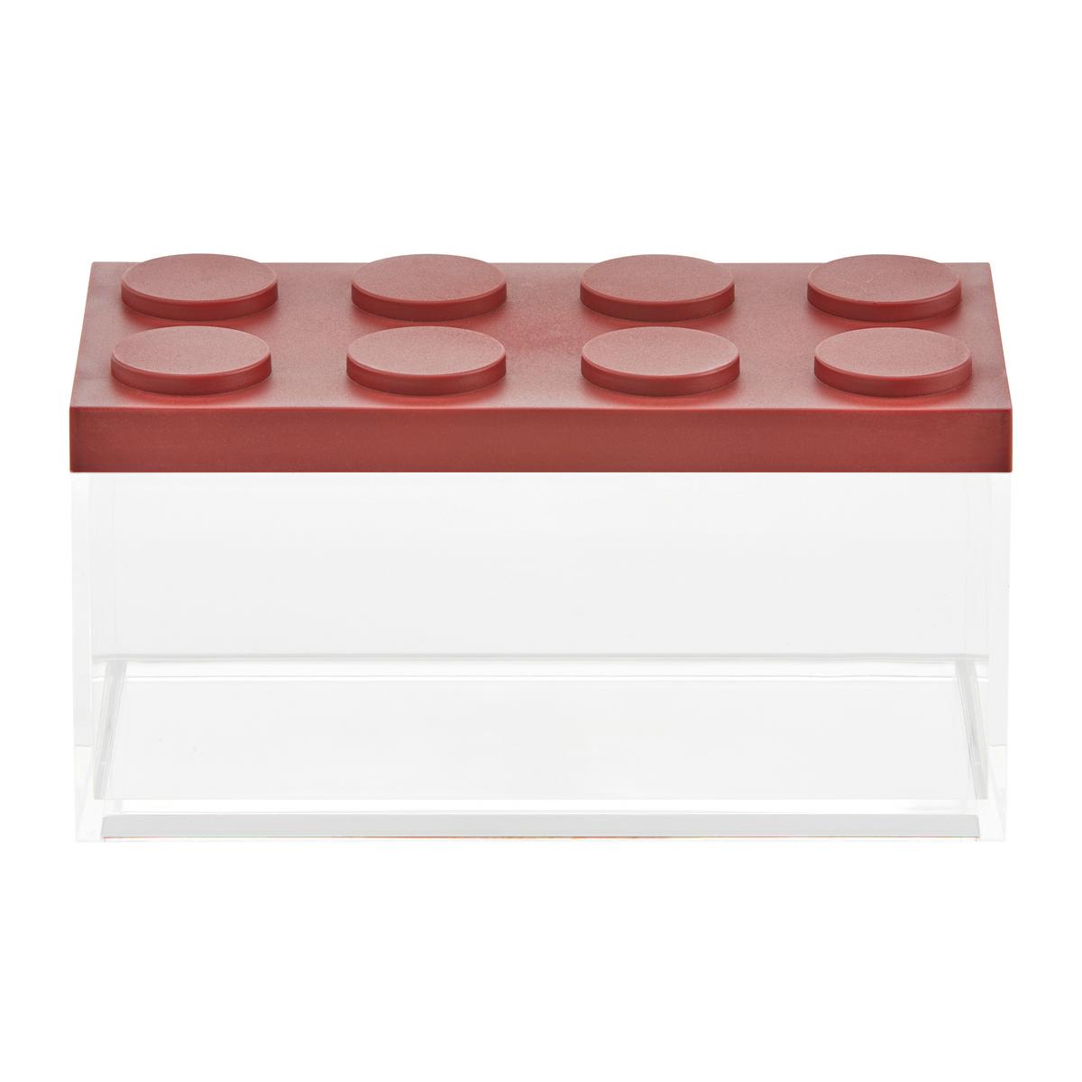 Vorratsdose Matea in Transparent/Rot ca. 1,5 l - Transparent/Rot, Kunststoff (10/20/10,5cm)
