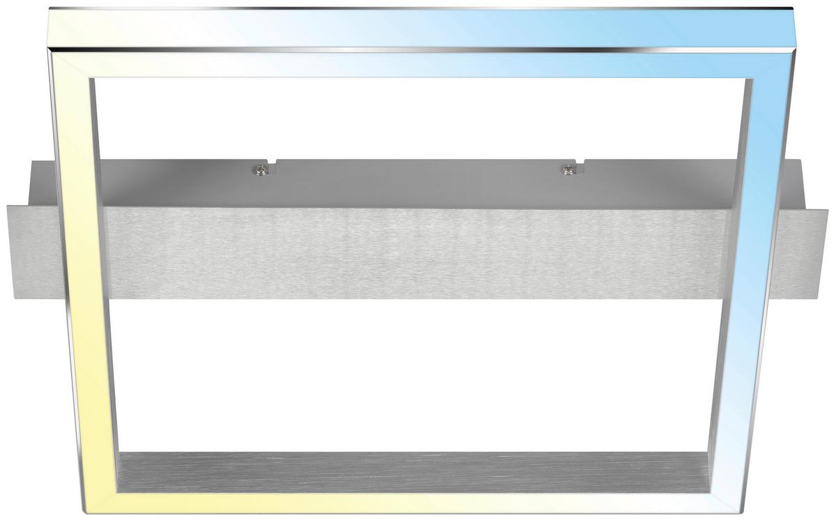 LAMPA SUFITOWA LED 3760019 - kolor aluminiowy, Design, tworzywo sztuczne/metal (42/36/7cm)