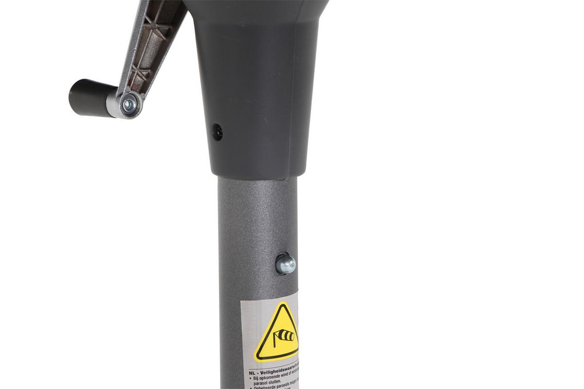 Sonnenschirm BHT: 250x258x250 cm Anthrazit/Beige - Anthrazit/Beige, KONVENTIONELL, Textil/Metall (250/250cm) - Siena Garden